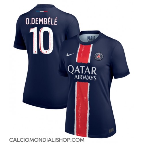 Maglie da calcio Paris Saint-Germain Ousmane Dembele #10 Prima Maglia Femminile 2024-25 Manica Corta